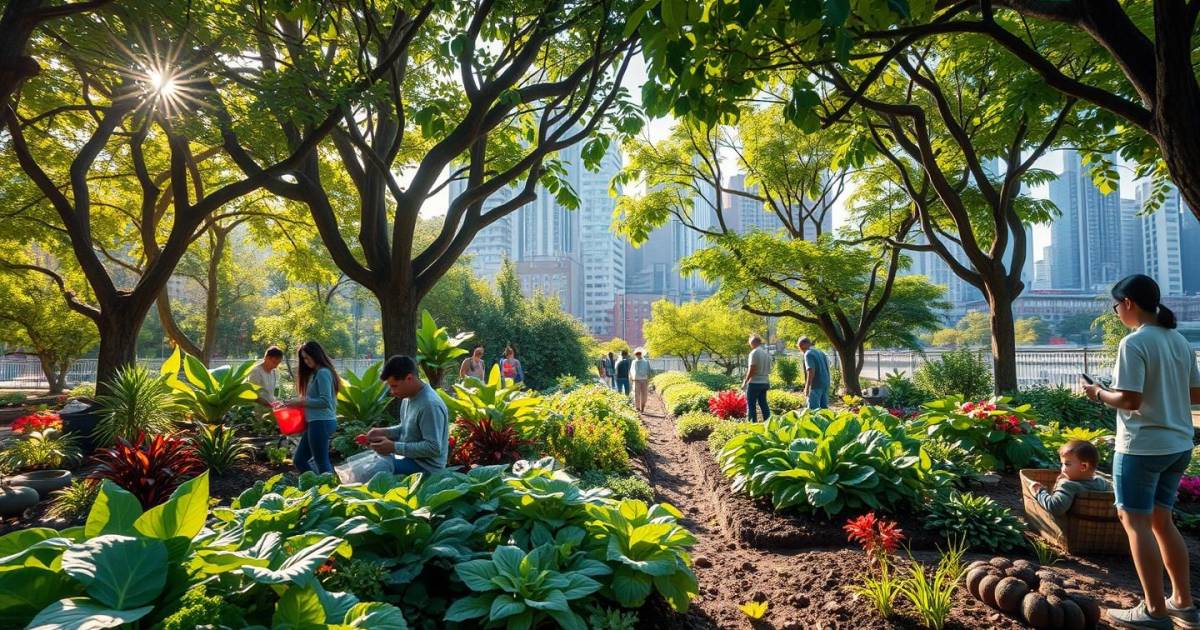 Les jardins-forêts : la nouvelle tendance écologique qui révolutionne nos potagers urbains en 2025