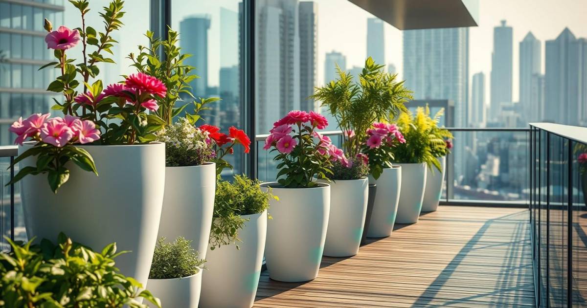 Les pots connectés auto-arrosants : la révolution du jardinage urbain en 2025